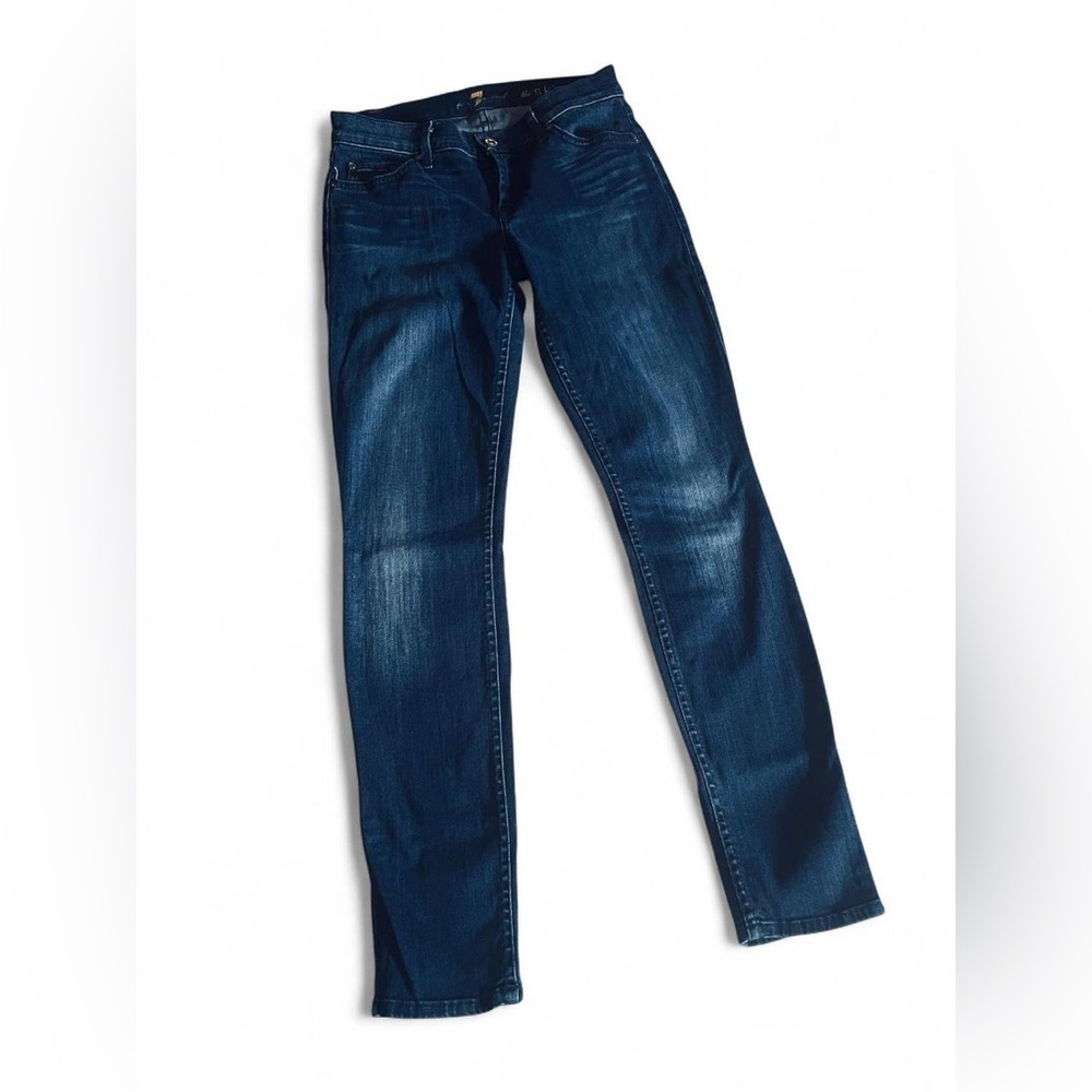 7 For All Mankind Deep Indigo Skinny Jeans
